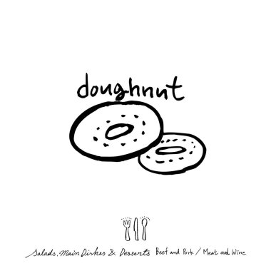 Restoran poster / yarım yamalak gıda menü resimleri - vektör