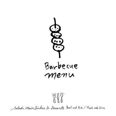 Restoran poster / yarım yamalak gıda menü resimleri - vektör