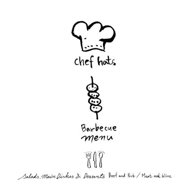 Restoran poster / yarım yamalak gıda menü resimleri - vektör