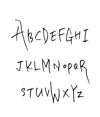vektör yazı tipleri / el yazısı kaligrafi