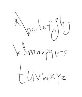 vektör yazı tipleri / el yazısı kaligrafi