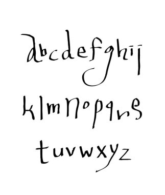 vektör yazı tipleri / el yazısı kaligrafi