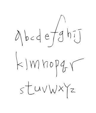 vektör yazı tipleri / el yazısı kaligrafi