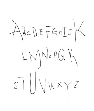 vektör yazı tipleri / el yazısı kaligrafi