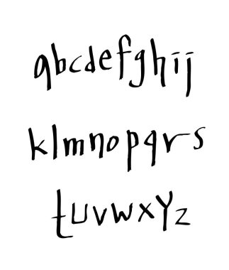 vektör yazı tipleri / el yazısı kaligrafi