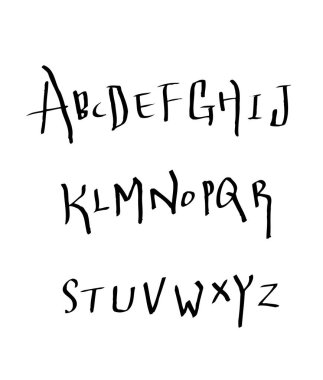 vektör yazı tipleri / el yazısı kaligrafi