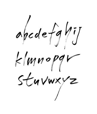 vektör yazı tipleri / el yazısı kaligrafi