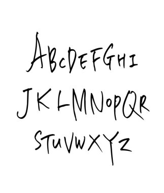 vektör yazı tipleri / el yazısı kaligrafi