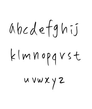 vektör yazı tipleri / el yazısı kaligrafi