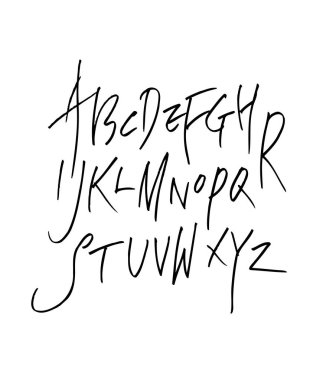 vektör yazı tipleri / el yazısı kaligrafi