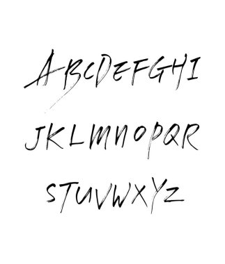 vektör yazı tipleri / el yazısı kaligrafi