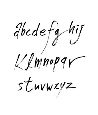 vektör yazı tipleri / el yazısı kaligrafi