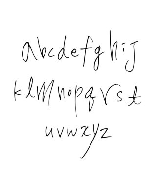 vektör yazı tipleri / el yazısı kaligrafi