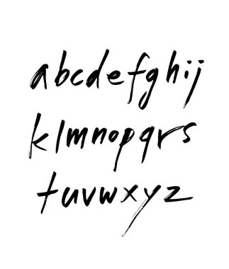 vektör yazı tipleri / el yazısı kaligrafi