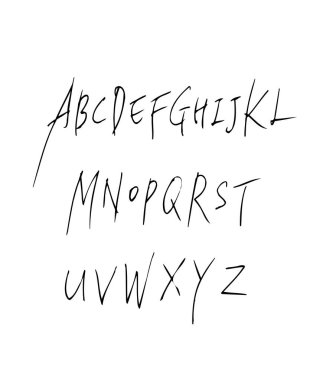 vektör yazı tipleri / el yazısı kaligrafi