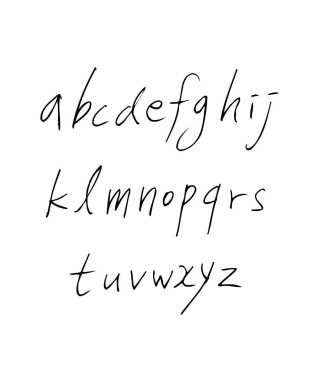 vektör yazı tipleri / el yazısı kaligrafi