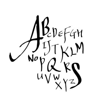 vektör yazı tipleri / el yazısı kaligrafi