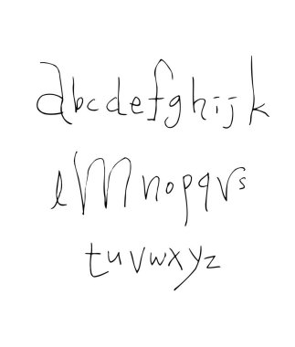 vektör yazı tipleri / el yazısı kaligrafi