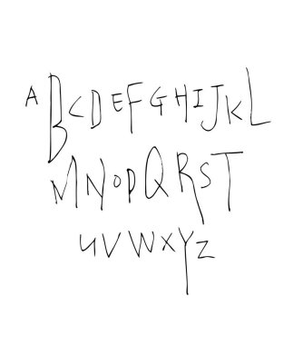 vektör yazı tipleri / el yazısı kaligrafi