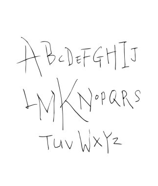 vektör yazı tipleri / el yazısı kaligrafi