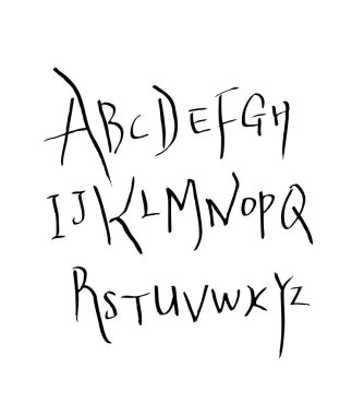 vektör yazı tipleri / el yazısı kaligrafi