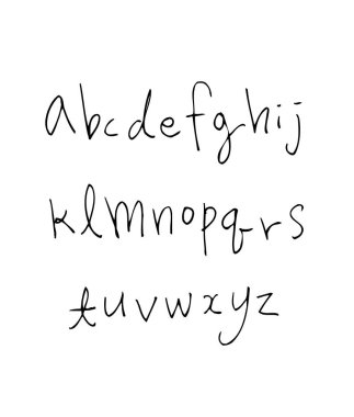 vektör yazı tipleri / el yazısı kaligrafi