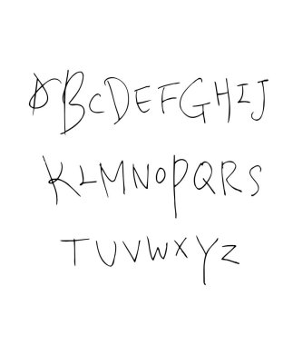 vektör yazı tipleri / el yazısı kaligrafi