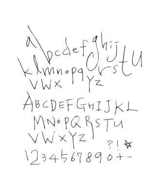 vektör yazı tipleri / el yazısı kaligrafi