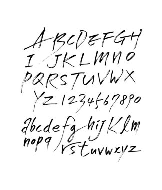 vektör yazı tipleri / el yazısı kaligrafi