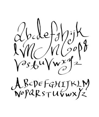 vektör yazı tipleri / el yazısı kaligrafi