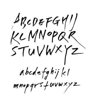 vektör yazı tipleri / el yazısı kaligrafi