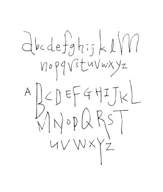 vektör yazı tipleri / el yazısı kaligrafi