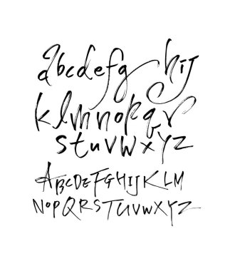 vektör yazı tipleri / el yazısı kaligrafi