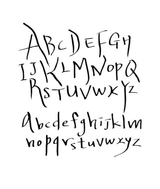 vektör yazı tipleri / el yazısı kaligrafi
