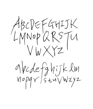 vektör yazı tipleri / el yazısı kaligrafi