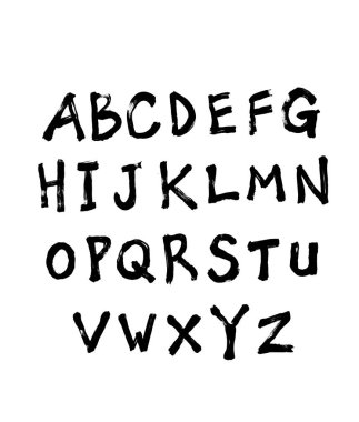vektör yazı tipleri / el yazısı kaligrafi 