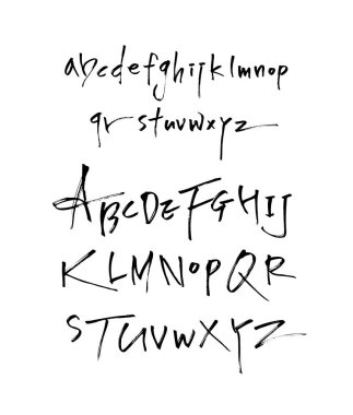 vektör yazı tipleri / el yazısı kaligrafi 