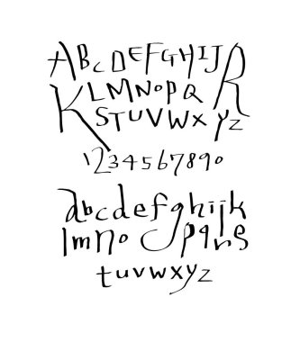 vektör yazı tipleri / el yazısı kaligrafi 