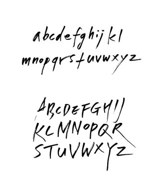 vektör yazı tipleri / el yazısı kaligrafi 