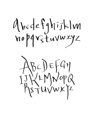 vektör yazı tipleri / el yazısı kaligrafi 