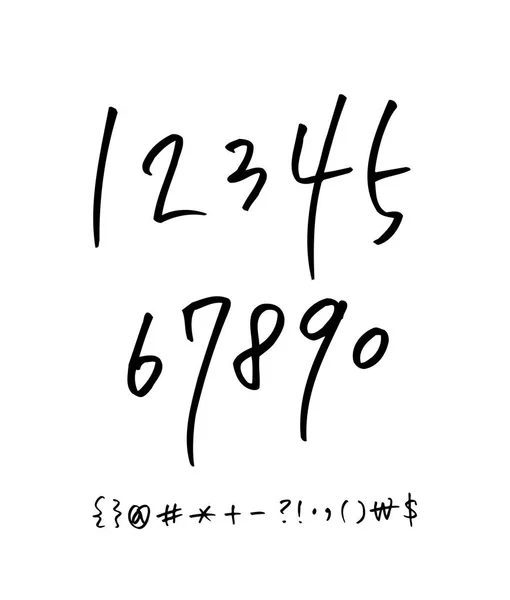 Векторні Шрифти Ручна Каліграфія — стоковий вектор