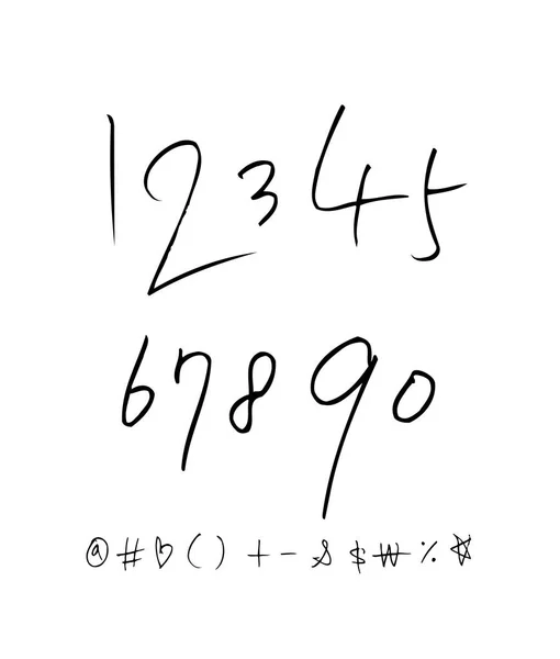 Векторні Шрифти Ручна Каліграфія — стоковий вектор