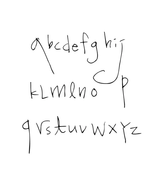 Fonturi Vectoriale Caligrafie Scrisă Mână — Vector de stoc