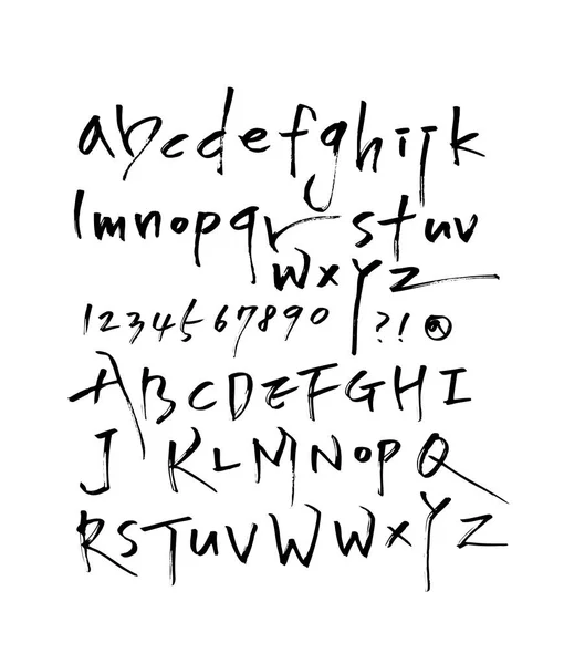 Fuentes Vectoriales Caligrafía Manuscrita — Archivo Imágenes Vectoriales