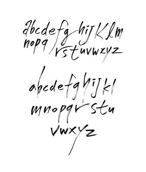 Fuentes Vectoriales Caligrafía Manuscrita — Archivo Imágenes Vectoriales