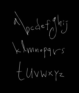 vektör yazı tipleri / el yazısı kaligrafi 