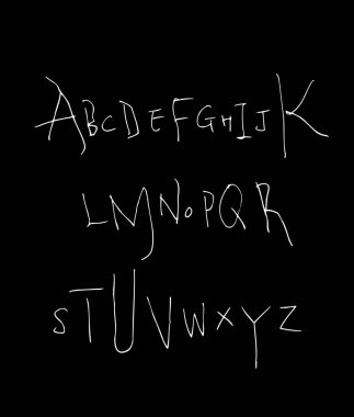 vektör yazı tipleri / el yazısı kaligrafi 