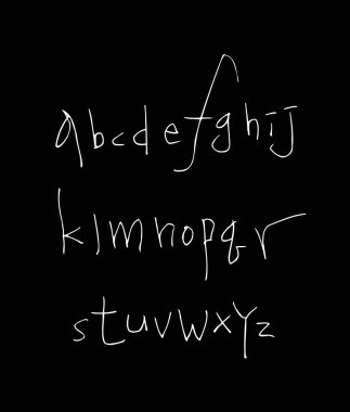 vektör yazı tipleri / el yazısı kaligrafi 