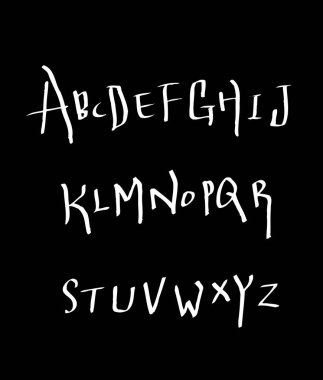 vektör yazı tipleri / el yazısı kaligrafi 