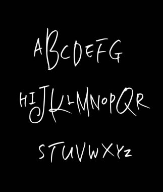 vektör yazı tipleri / el yazısı kaligrafi 